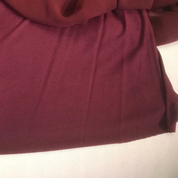 Bailey 44 Deep Maroon Off the Shoulder Top Small NWOT - Picture 8 of 8